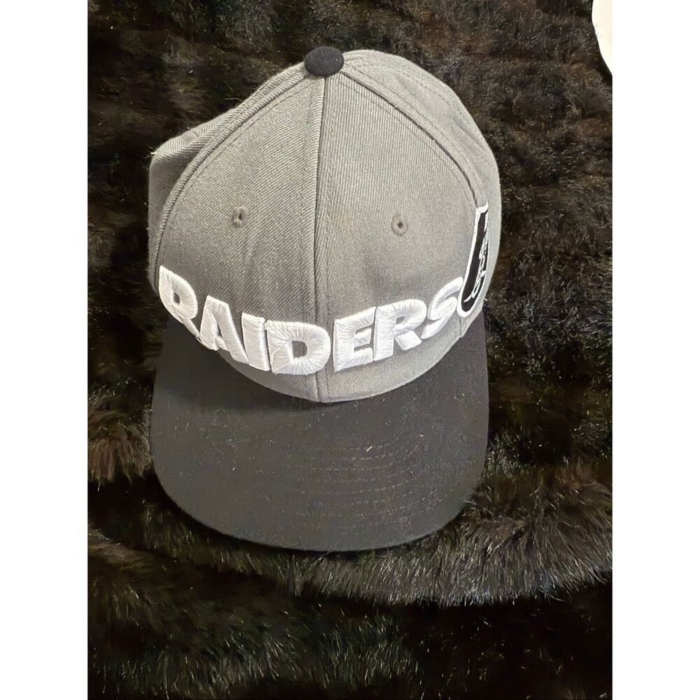 Oakland Raiders Mitchell & Ness Vintage Collection Snapback Hat big‎ spell out